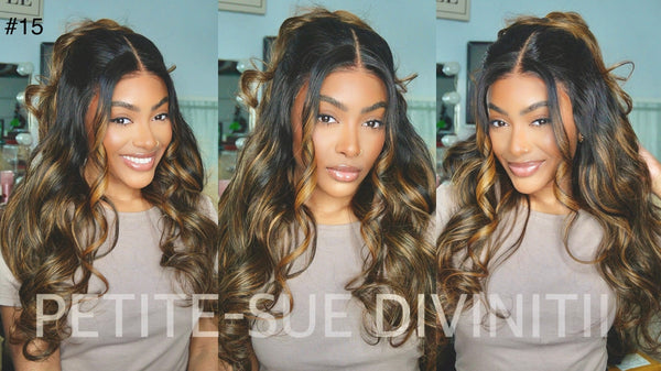 Bye Bye Knots Balayage Brown Body Wave 7x5 Wig with Elastic Drawstring