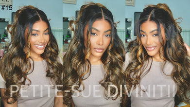 Bye Bye Knots Balayage Brown Body Wave 7x5 Wig with Elastic Drawstring