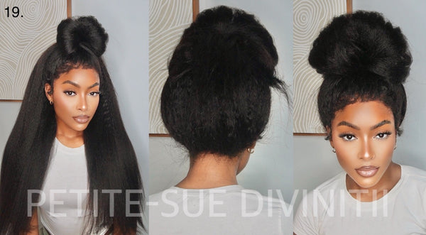 Hidden Strap Glueless 360 HD Lace Frontal Kinky Straight HD Lace Front Human Hair Wig