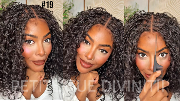 6x5 HD Lace closure Veralux pre customized Premium fiber boho braided wig