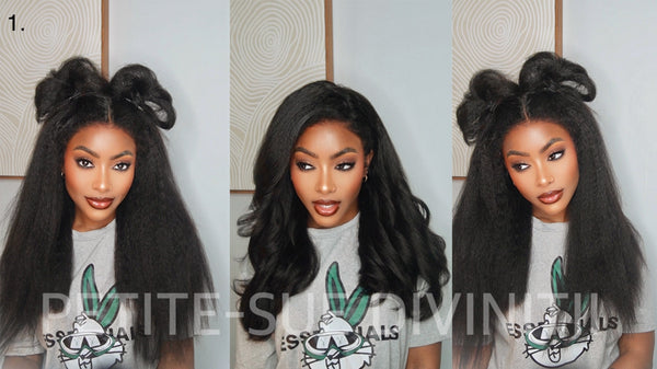 Glueless 4c Edge Kinky Straight Wig 6x4.5 Lace Glueless Wig