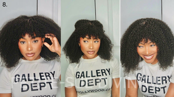 Versatile Kinky Curly (3c/4a) InvisiTop Bang Wig
