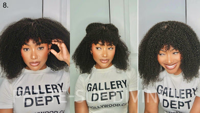 Versatile Kinky Curly (3c/4a) InvisiTop Bang Wig