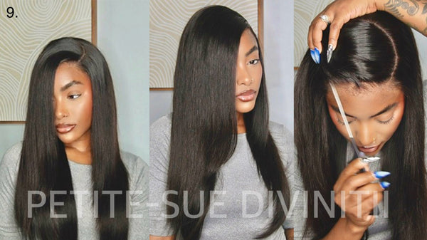 Layered Light Yaki Straight / Loose Body Wave Glueless 7x6 Closure HD Lace Human Hair Wig