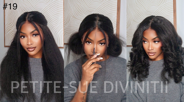 Kinky straight 9x6 glueless wig