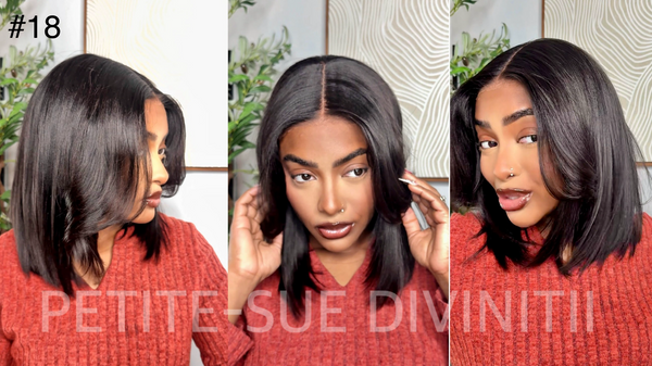 9x6 Tpart Wear Go Layered Cut Bob Yaki Straight Wig Natural Black Deep Part Lace Glueless Wig