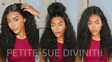 Water Wave Curly Glueless Invisible Lace Front Wig