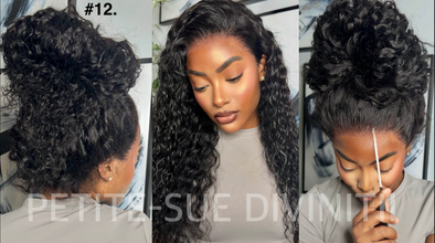 Water Wave Invisi Strap Snug Fit 360 Transparent Lace Frontal Bleached Knots Pre Cut Lace Wig