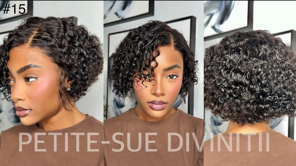 8'' Swiss Lace Pre-Styled Pixie Cut Short Curly Glueless Invisible Lace Front Wig