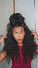 Water Wave Curly Glueless Invisible Lace Front Wig