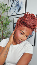 Full Veralux fiber lace boho knotless French curl  braided wig
