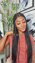 Knotless Box braided Glueless Full HD lace wig