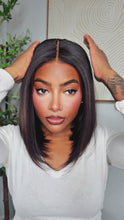 Pull Go Glueless Yaki Straight Bob HD Lace Wig With Drawstring Cap 220% Density Pre Cut Lace Human Hair Wig