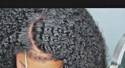 4C Hairline Afro Kinky Curly Wig 220% Density Glueless HD Lace Wig with Kinky Edges