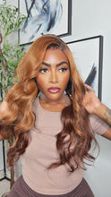 Copper Blonde and Brown Layered Wave Lace Front Wig