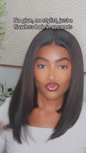 Highlight Yaki Straight Bob Pre Everthing 6x4.5 Lace Clsoure Human Hair Wig